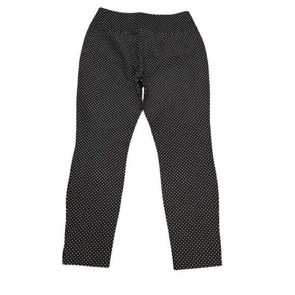 CAbi Seaside Chic Polka Dot Black and White Side Zipper Skinny Trousers 6 - Picture 3 of 8